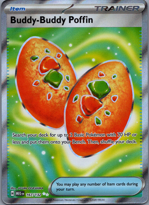 167 Buddy-Buddy Poffin Mega Evolution Ultra Rare Near Mint