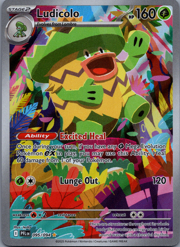 095 Ludicolo Phantasmal Flames Illustration Rare Near Mint