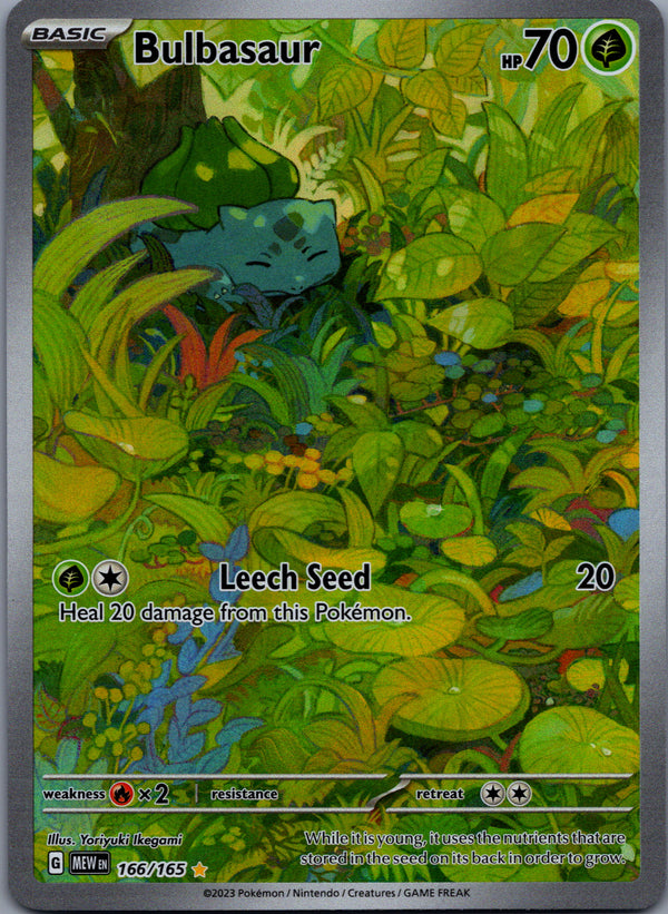 166 Bulbasaur Scarlet & Violet 151 Illustration Rare Near Mint