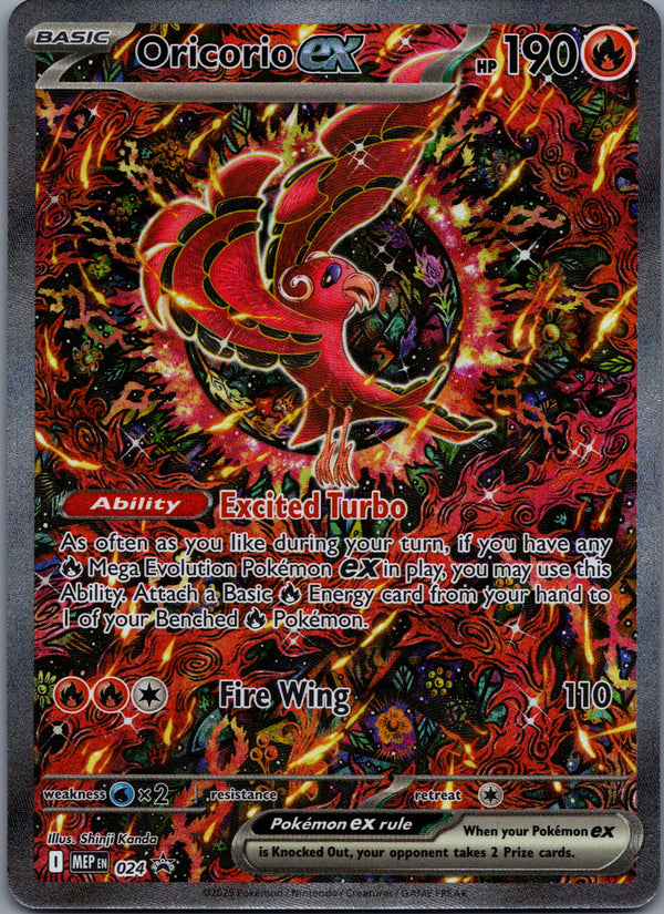 024 Oricorio ex ME Black Star Promos Promo NM