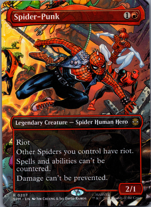 207 Spider-Punk Marvel's Spider-Man Rare Borderless Near Mint