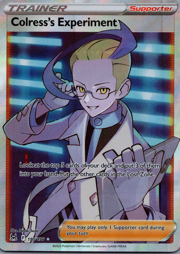 190 Colress's Experiment Lost Origin Rare Ultra NM