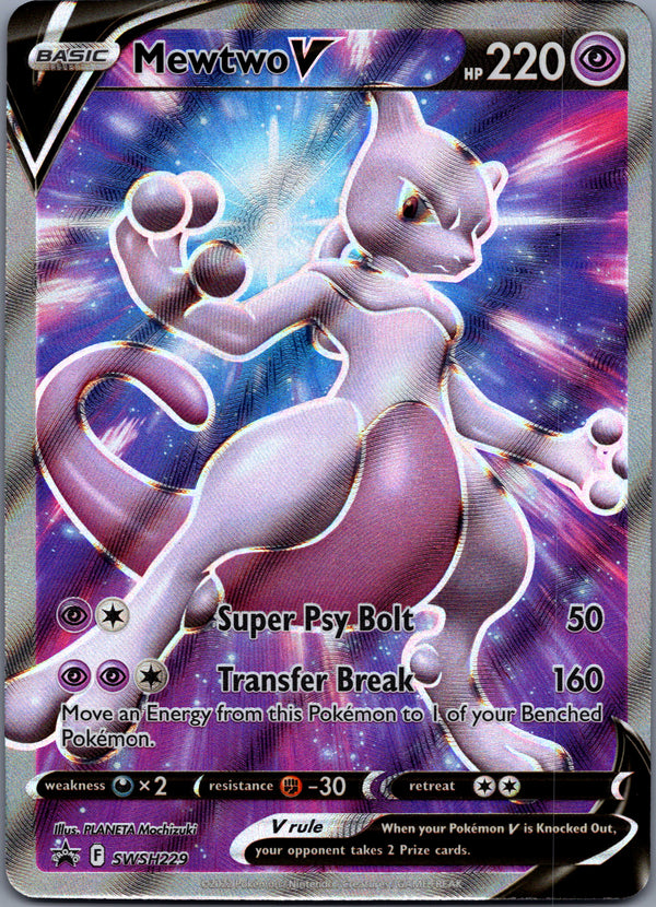 SWSH229 Mewtwo V SWSH Black Star Promos Promo Near Mint
