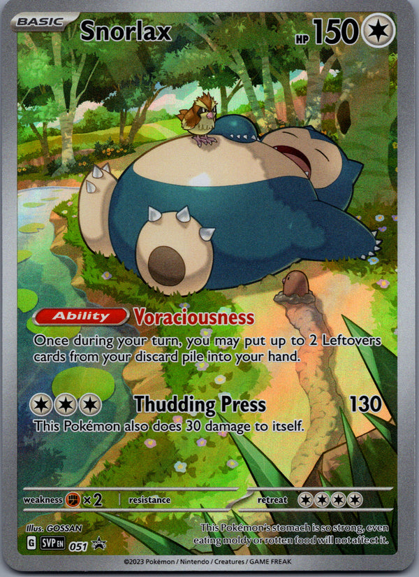 051 Snorlax SV Black Star Promos Promo Near Mint