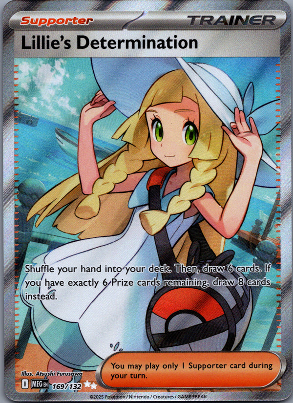 169 Lillie's Determination Mega Evolution Ultra Rare Near Mint