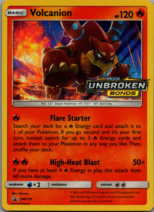 SM179 Volcanion SM Black Star Promos Promo Near Mint