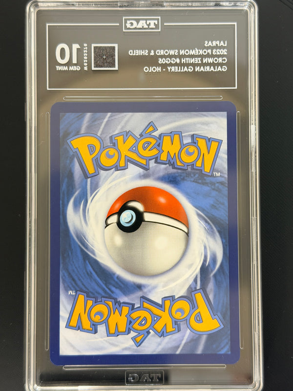 GG05 Lapras Crown Zenith Rare Holo TAG 10