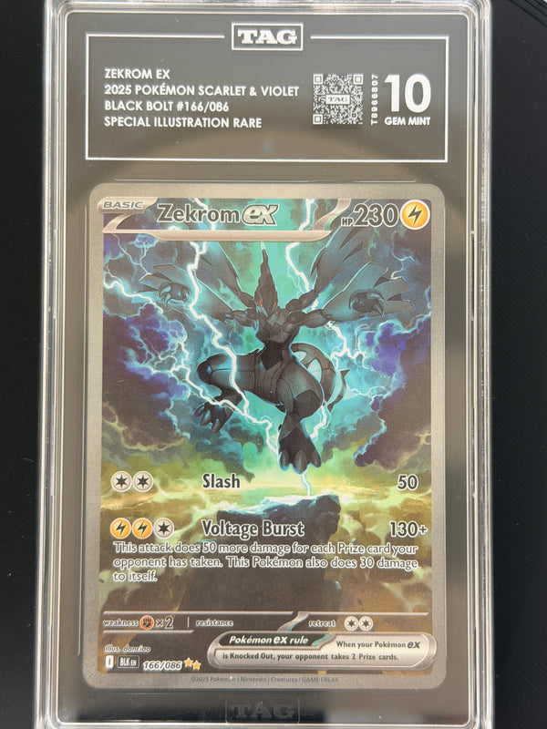 166 Zekrom ex Black Bolt Special Illustration Rare TAG 10