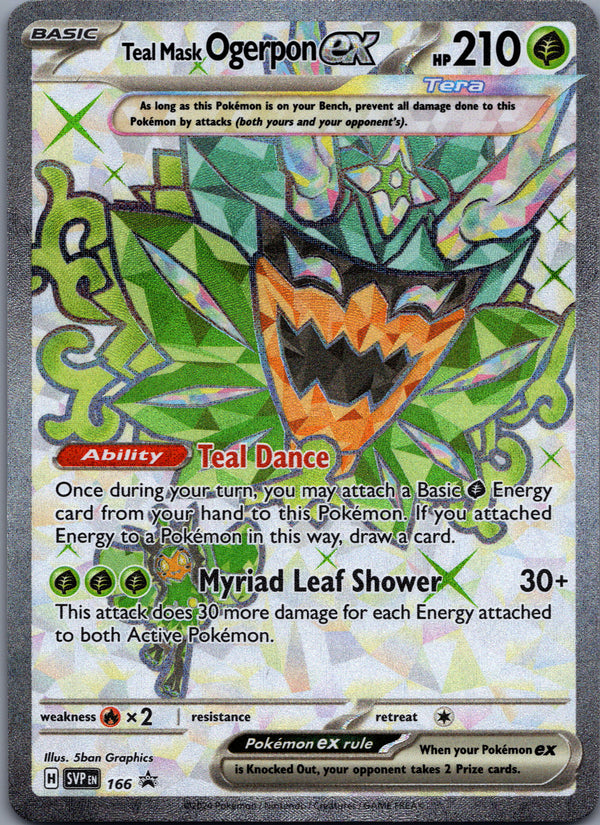 166 Teal Mask Ogerpon ex SV Black Star Promos Promo Near Mint