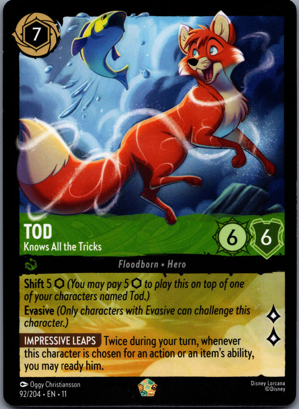 092 Tod - Knows All the Tricks Winterspell Legendary Near Mint