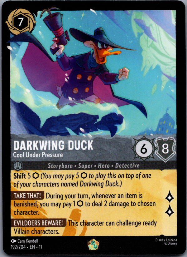 192 Darkwing Duck - Cool Under Pressure Winterspell Legendary Near Mint