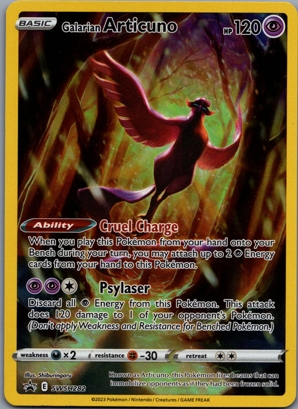 SWSH282 Galarian Articuno SWSH Black Star Promos Promo NM