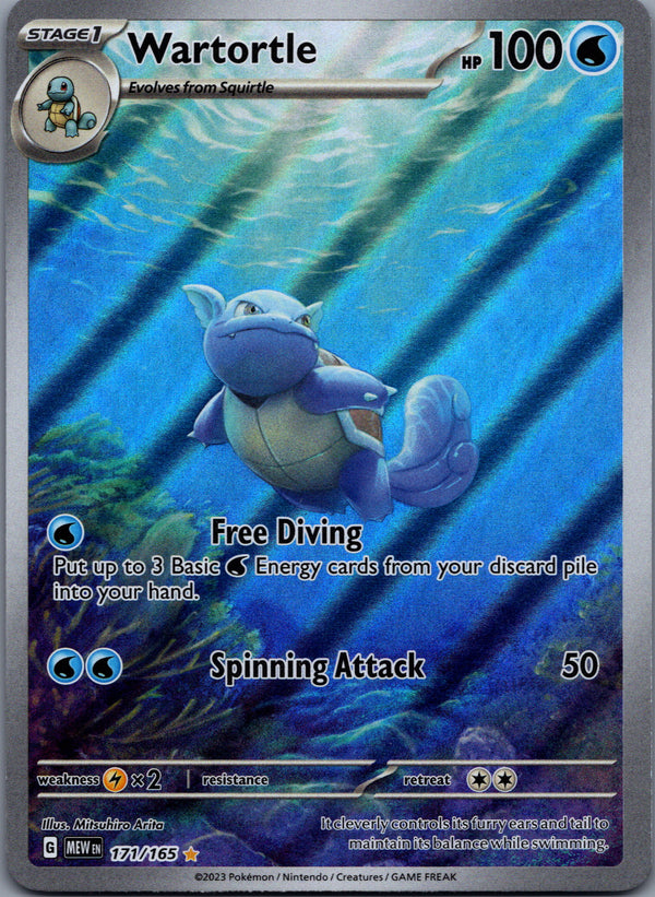 171 Wartortle Scarlet & Violet 151 Illustration Rare Near Mint
