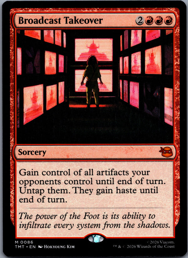 086 Broadcast Takeover Teenage Mutant Ninja Turtles Mythic Normal NM