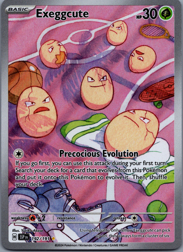 192 Exeggcute Surging Sparks Illustration Rare Near Mint