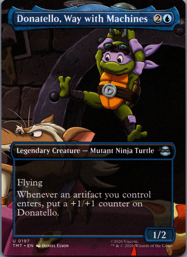 197 Donatello, Way with Machines Teenage Mutant Ninja Turtles Uncommon Borderless NM