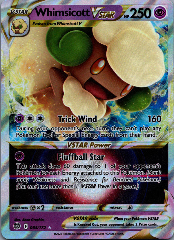 065 Whimsicott VSTAR Brilliant Stars Holo Rare VSTAR NM