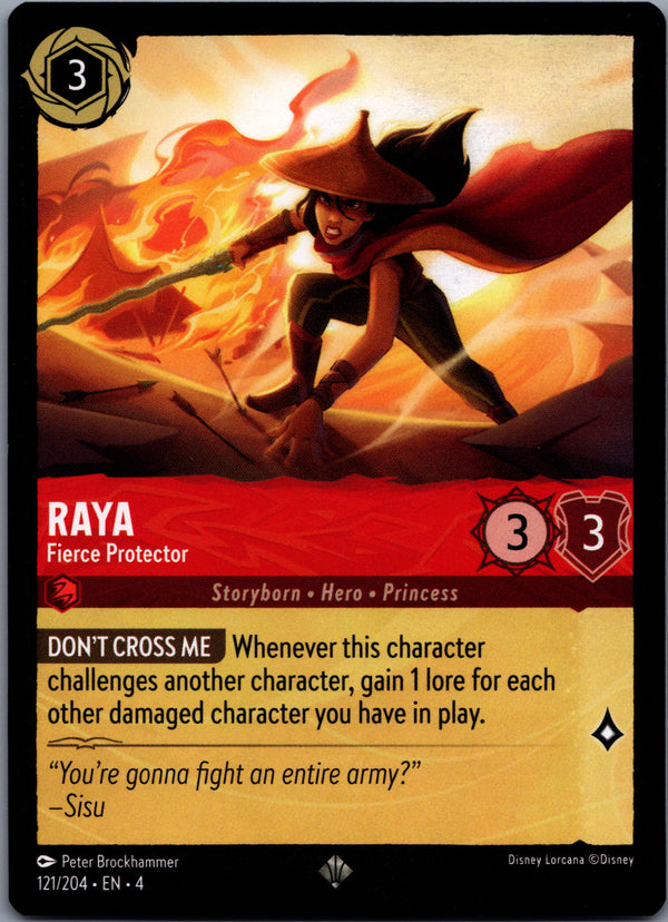 121 Raya - Fierce Protector Ursula's Return Super Rare NM
