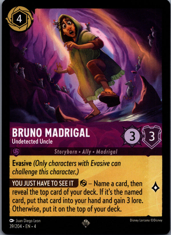 039 Bruno Madrigal - Undetected Uncle Ursula's Return Super Rare NM