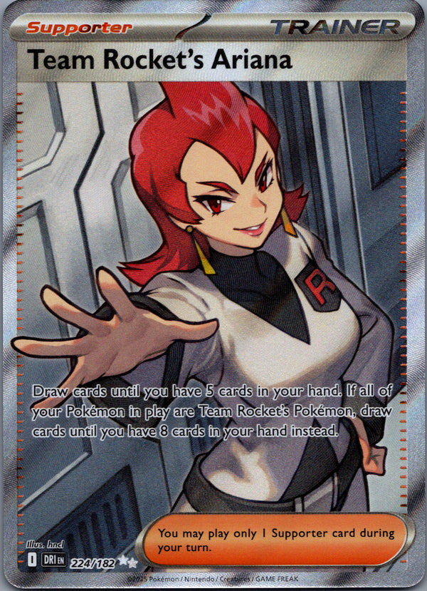 224 Team Rocket's Ariana Destined Rivals Ultra Rare Near Mint