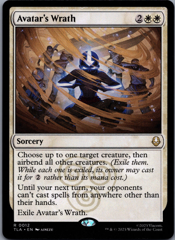 012 Avatar's Wrath Avatar The Last Airbender Rare Normal NM