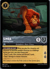 192 Simba - Fighting Prince Into the Inklands Super Rare Near Mint