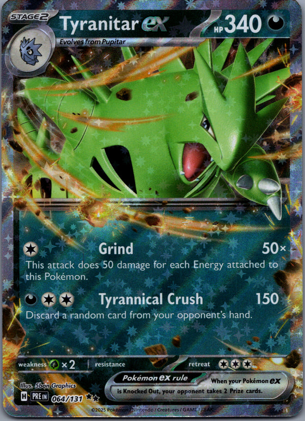 064 Tyranitar ex Prismatic Evolutions Double Rare NM
