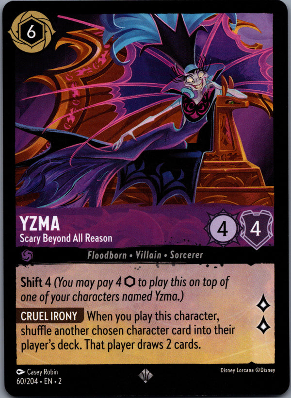060 Yzma - Scary Beyond All Reason Rise of the Floodborn Super Rare NM