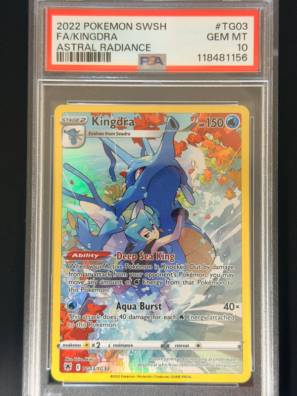 TG03 Kingdra Astral Radiance Rare Holo PSA 10
