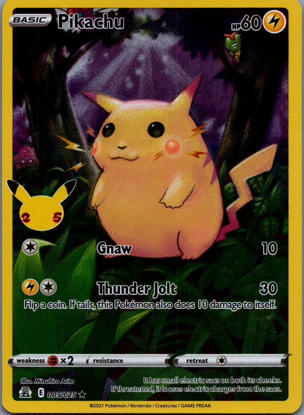 005 Pikachu Celebrations Rare Holo NM