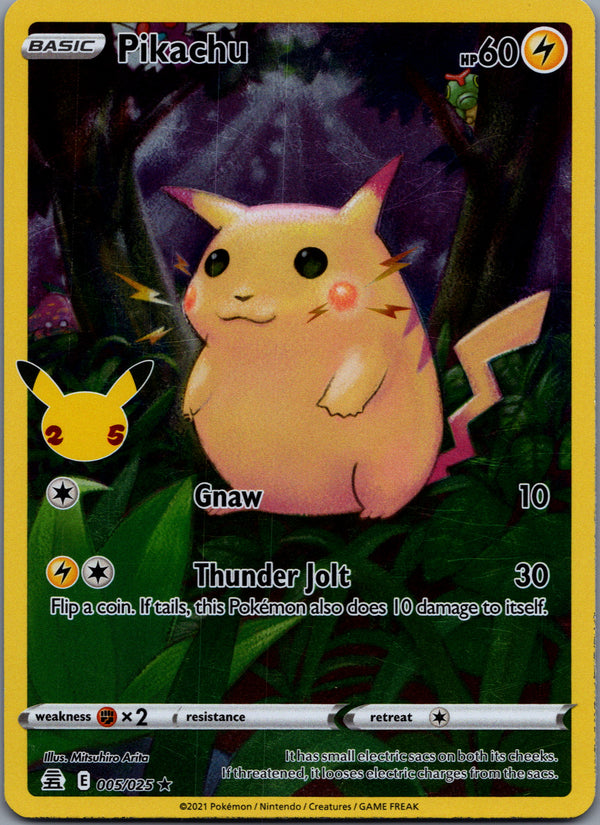 005 Pikachu Celebrations Rare Holo NM