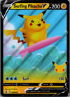 008 Surfing Pikachu V Celebrations Holo Rare V Near Mint