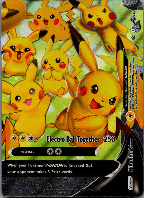 SWSH142 Pikachu V-UNION SWSH Black Star Promos Promo Near Mint