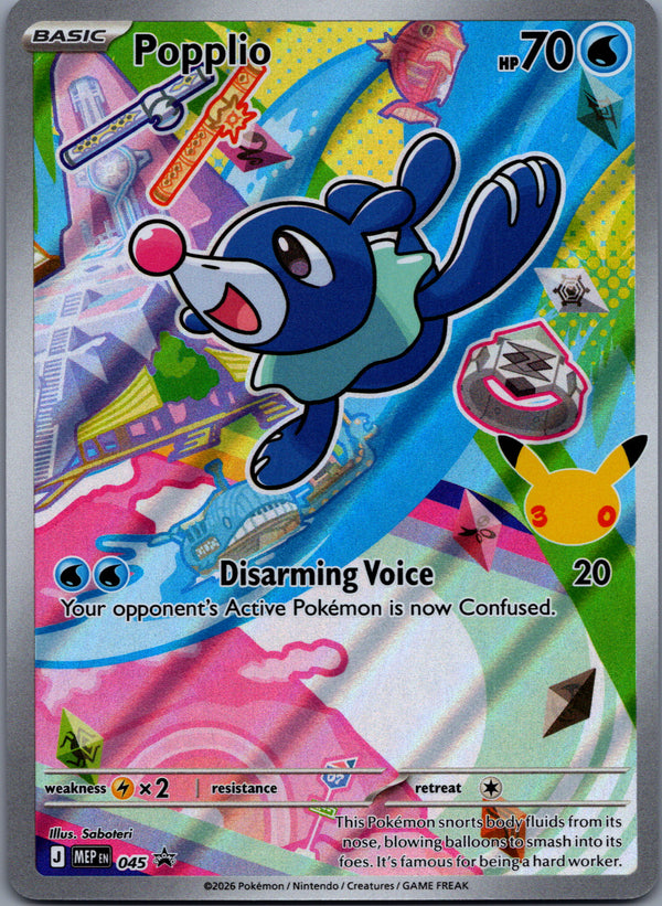 045 Popplio ME Black Star Promos Promo NM