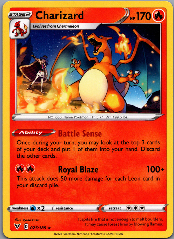 025 Charizard Vivid Voltage Rare Near Mint