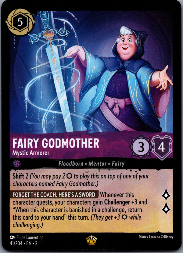 041 Fairy Godmother - Mystic Armorer Rise of the Floodborn Legendary NM