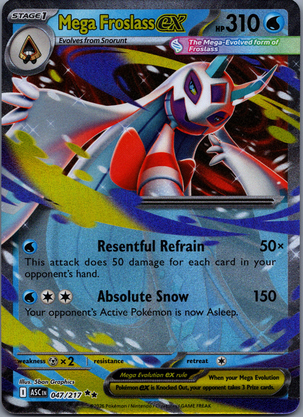 047 Mega Froslass ex Ascended Heroes Double Rare Near Mint