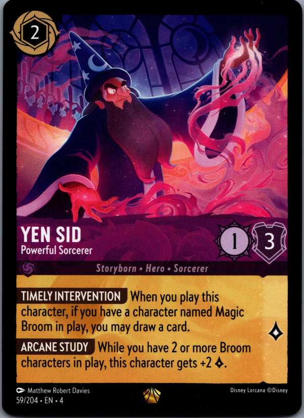 059 Yen Sid - Powerful Sorcerer Ursula's Return Legendary Near Mint
