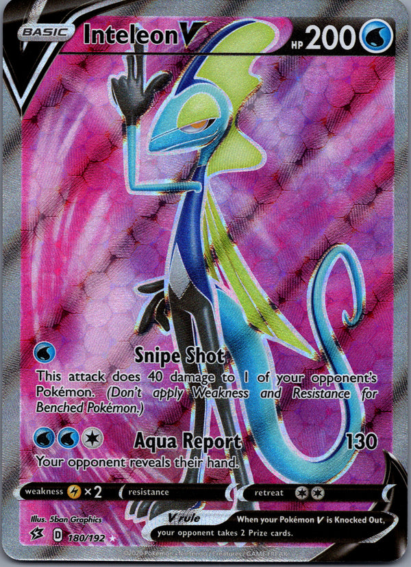 180 Inteleon V Rebel Clash Rare Ultra Near Mint
