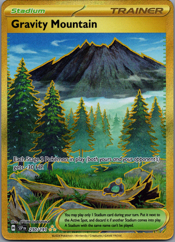 250 Gravity Mountain Surging Sparks Hyper Rare Near Mint