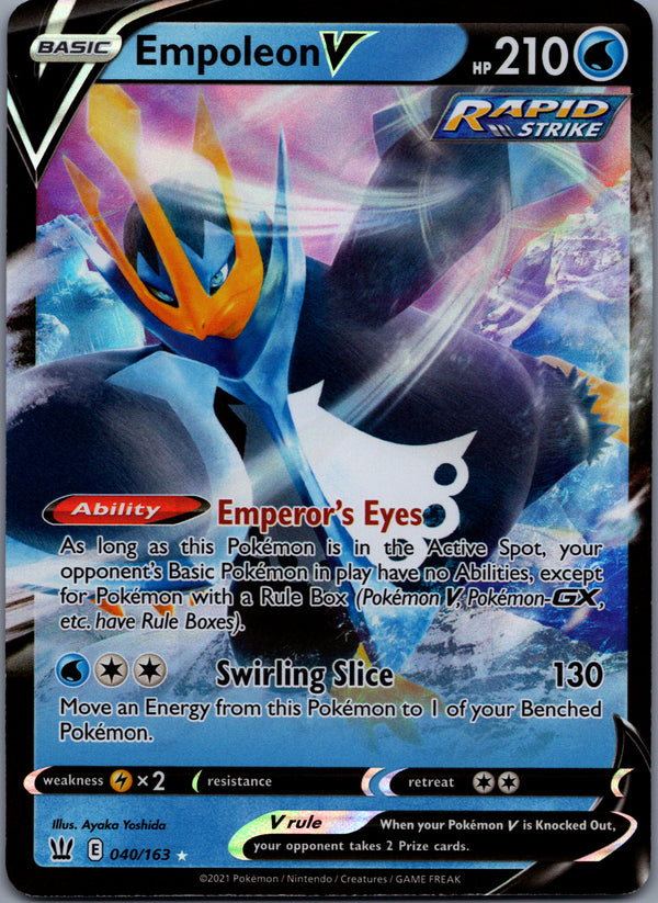 040 Empoleon V Battle Styles Holo Rare V NM