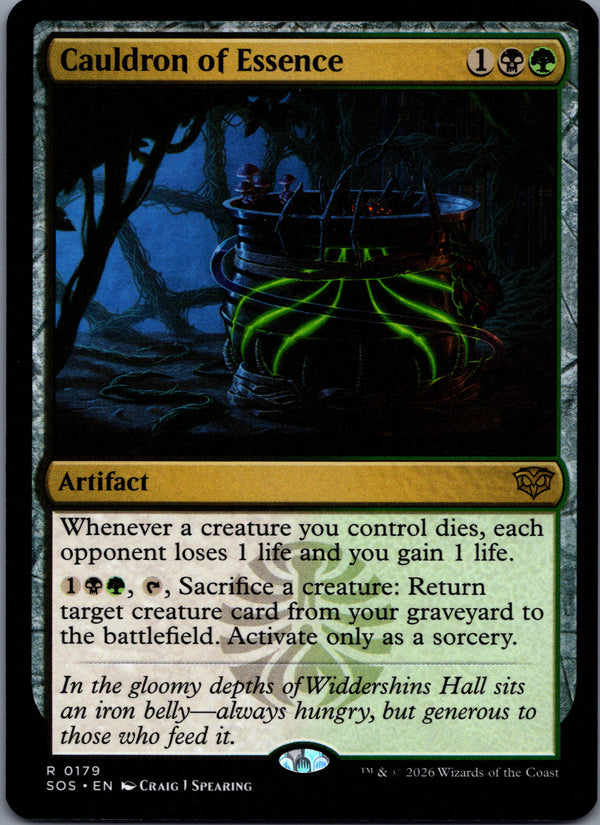 179 Cauldron of Essence Secrets of Strixhaven Rare Normal NM