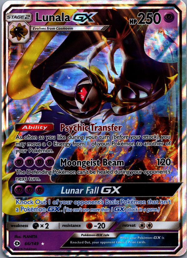 066 Lunala-GX Sun & Moon Rare Holo GX LP