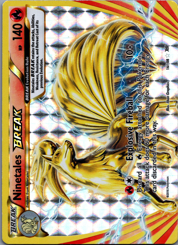 016 Ninetales BREAK Evolutions Rare BREAK MP