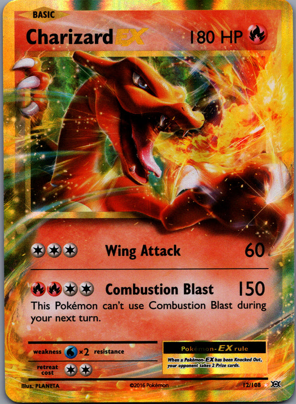012 Charizard-EX Evolutions Rare Holo EX LP
