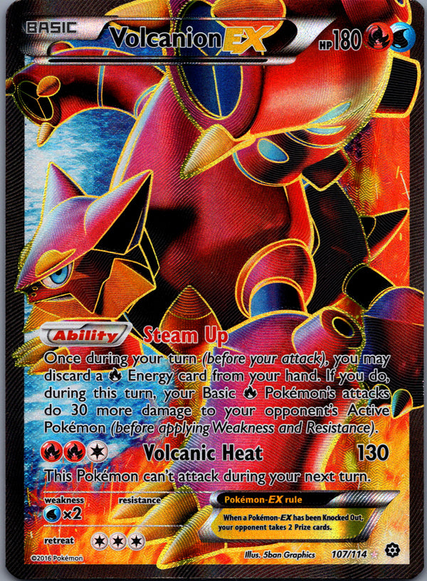 107 Volcanion-EX Steam Siege Rare Ultra Lightly Played
