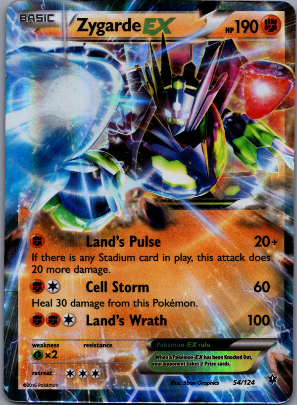 054 Zygarde-EX Fates Collide Rare Holo EX MP