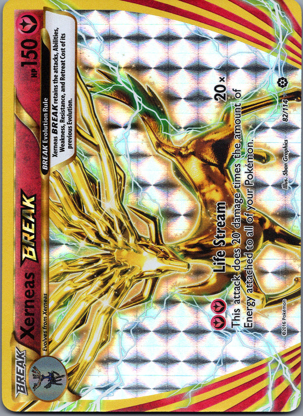 082 Xerneas BREAK Steam Siege Rare BREAK LP