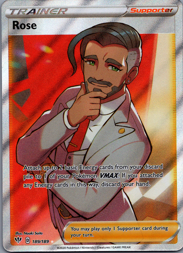 189 Rose Darkness Ablaze Rare Ultra Near Mint