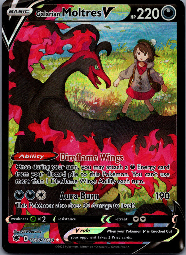 TG20 Galarian Moltres V Astral Radiance Holo Rare V Near Mint